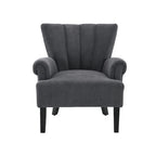 29   Fauteuil rembourré en mousse haute densité avec dossier cannelé