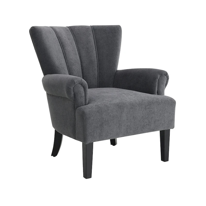 29   Fauteuil rembourré en mousse haute densité avec dossier cannelé