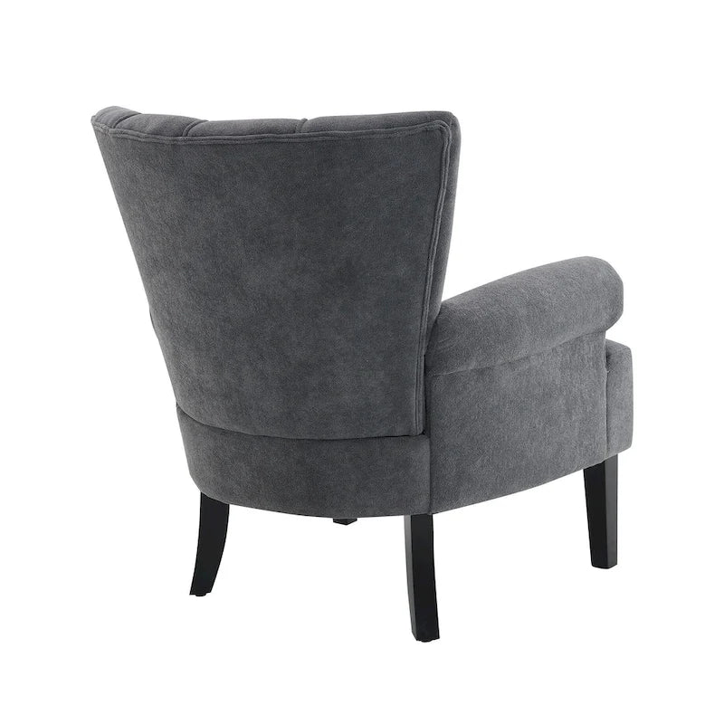 29   Fauteuil rembourré en mousse haute densité avec dossier cannelé