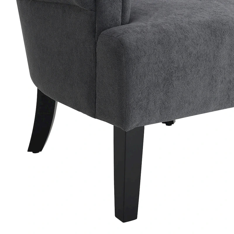 29   Fauteuil rembourré en mousse haute densité avec dossier cannelé