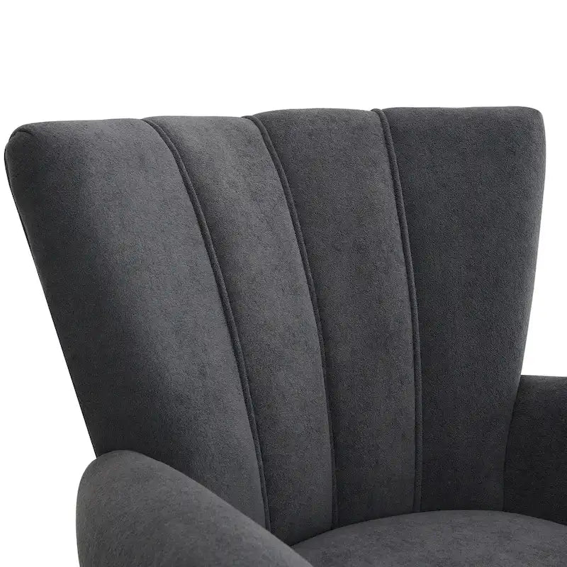 29   Fauteuil rembourré en mousse haute densité avec dossier cannelé