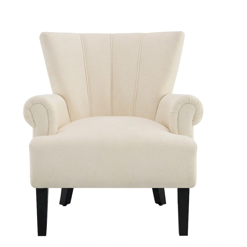 29   Fauteuil rembourré en mousse haute densité avec dossier cannelé