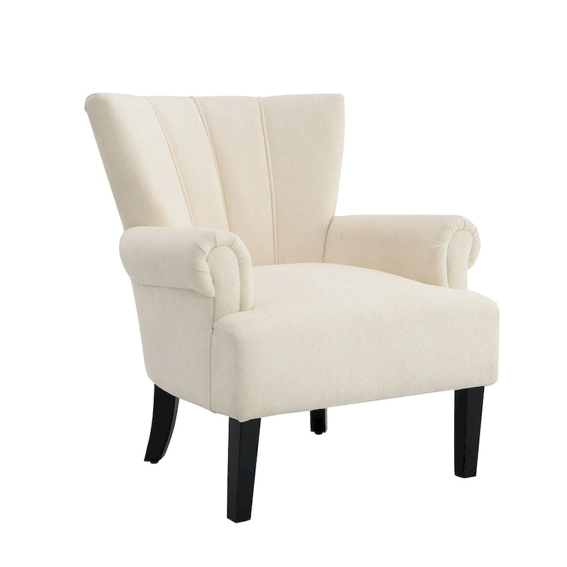 29   Fauteuil rembourré en mousse haute densité avec dossier cannelé
