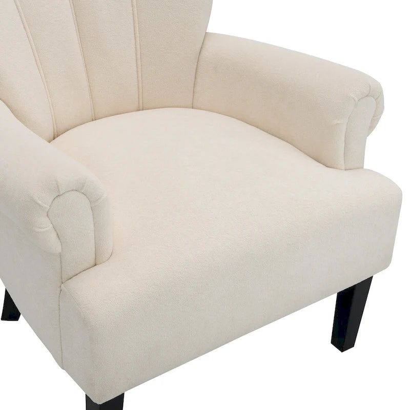 29   Fauteuil rembourré en mousse haute densité avec dossier cannelé