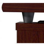 Bureau assis-debout en L à 3 positions de 72 po de large par