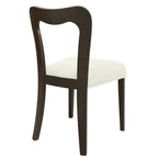 - Chaises de salle à manger modernes rembourrées Ethan (lot de 2) avec dossier ouvert