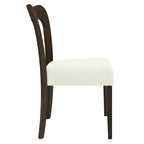 - Chaises de salle à manger modernes rembourrées Ethan (lot de 2) avec dossier ouvert