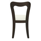 - Chaises de salle à manger modernes rembourrées Ethan (lot de 2) avec dossier ouvert