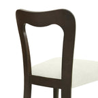 - Chaises de salle à manger modernes rembourrées Ethan (lot de 2) avec dossier ouvert