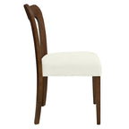- Chaises de salle à manger modernes rembourrées Ethan (lot de 2) avec dossier ouvert