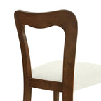 - Chaises de salle à manger modernes rembourrées Ethan (lot de 2) avec dossier ouvert