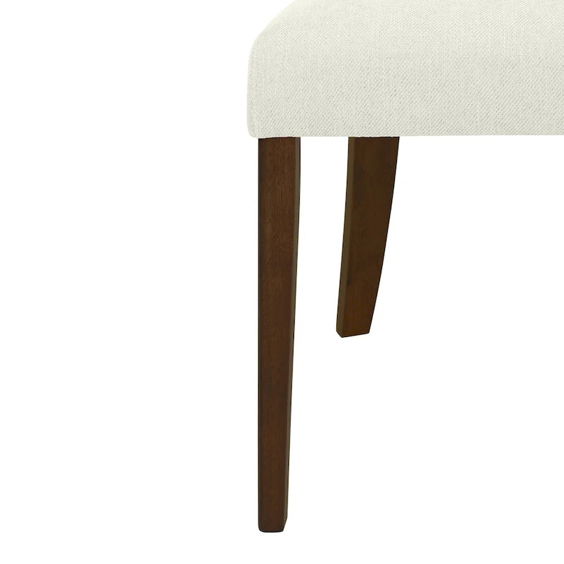 - Chaises de salle à manger modernes rembourrées Ethan (lot de 2) avec dossier ouvert