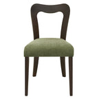 - Chaises de salle à manger modernes rembourrées Ethan (lot de 2) avec dossier ouvert