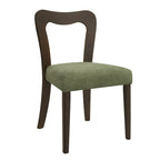 - Chaises de salle à manger modernes rembourrées Ethan (lot de 2) avec dossier ouvert