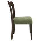 - Chaises de salle à manger modernes rembourrées Ethan (lot de 2) avec dossier ouvert