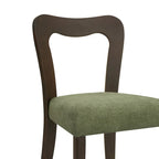 - Chaises de salle à manger modernes rembourrées Ethan (lot de 2) avec dossier ouvert