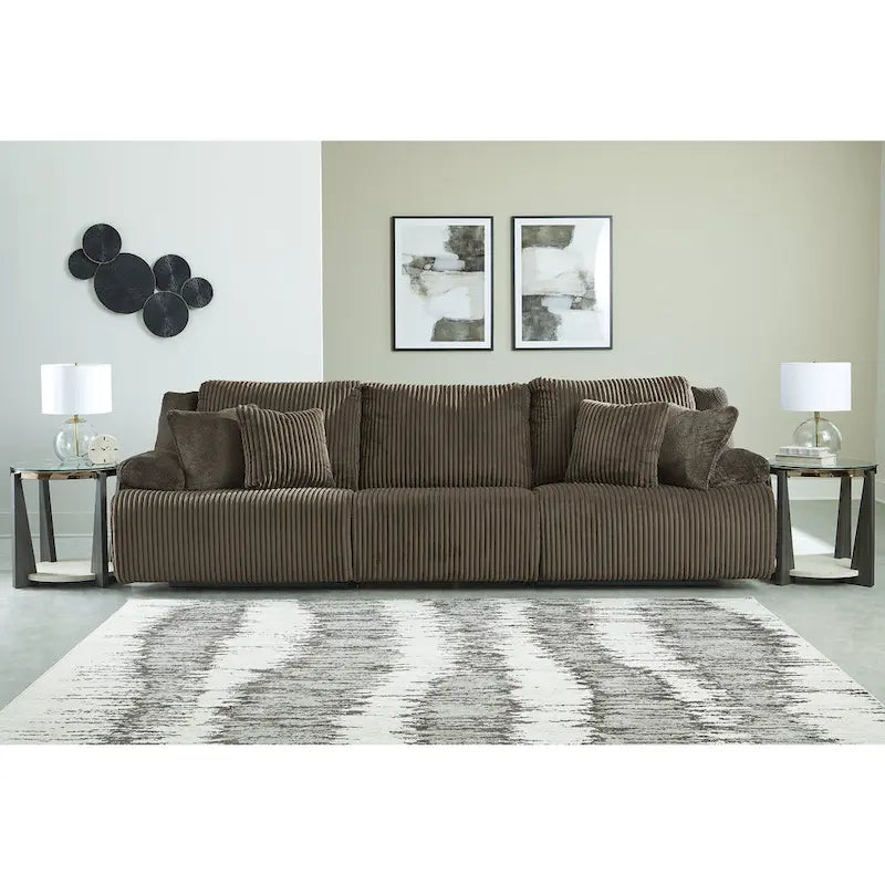  Top Tier 3-Piece Reclining Sectional Sofa - 128  W x 40  D x 41  H