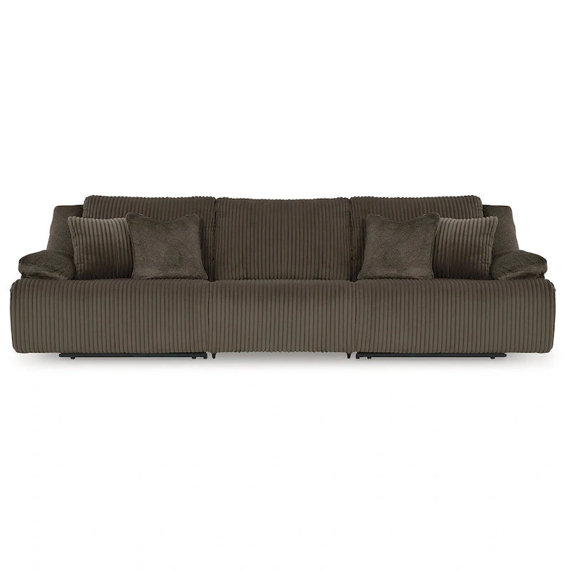 Canapé d'angle inclinable 3 places de qualité supérieure – 128 L x 40 P x 41 H