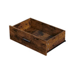 Commode horizontale à 7 tiroirs, Armoire de rangement en bois pour chambre à coucher, Meuble de rangement solide avec cadre en acier robuste