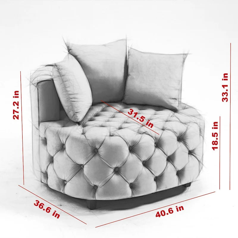 Fauteuil Club Classique A&A Furniture pour Espace de Vie Moderne et Détente