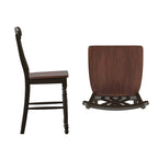 Chaises de comptoir bicolores Brunico (lot de 2)