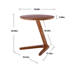 Lot de 2 fauteuils d'appoint modernes du milieu du siècle avec table d'appoint