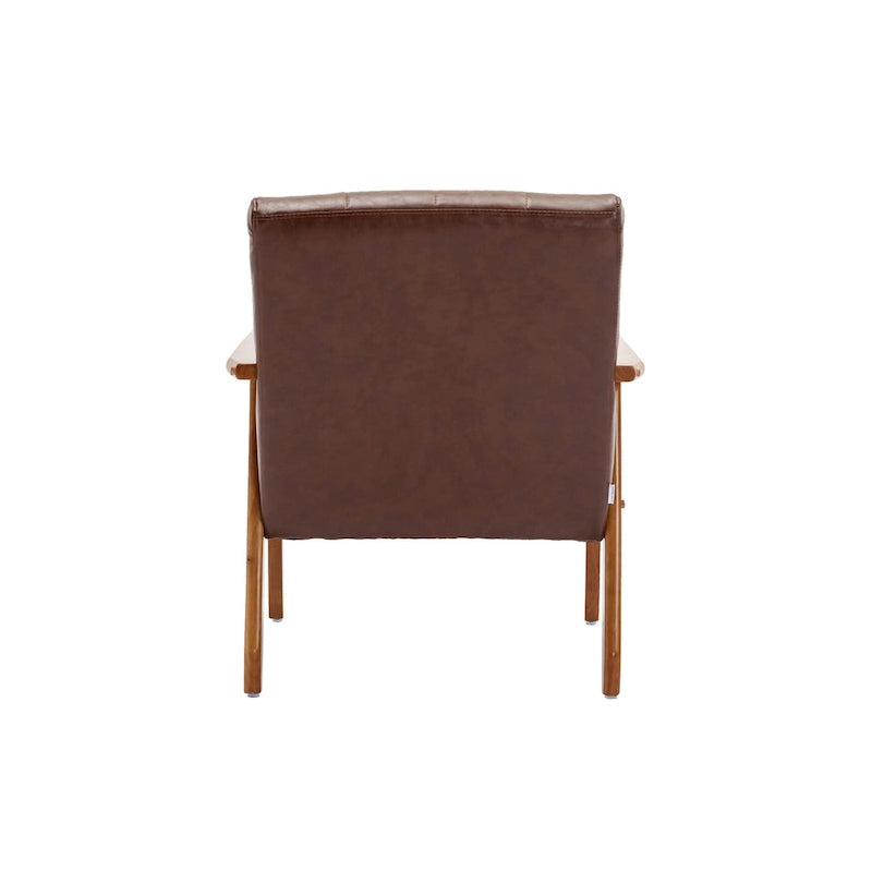 Lot de 2 fauteuils d'appoint modernes du milieu du siècle avec table d'appoint