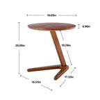 Lot de 2 fauteuils d'appoint modernes du milieu du siècle avec table d'appoint