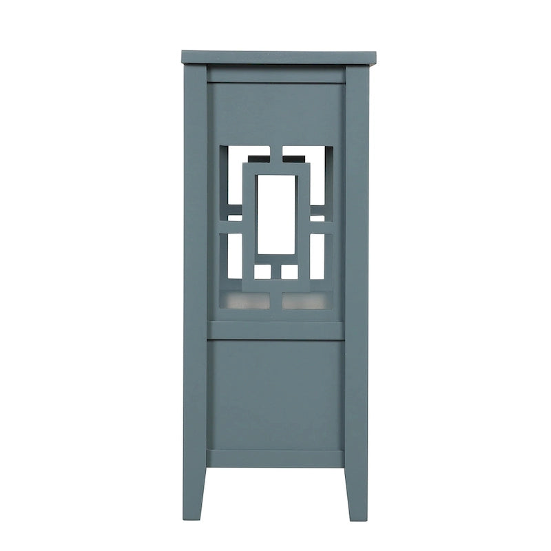 36 Table console en pin rustique, table d'entrée/arrière de canapé avec 4 tiroirs et 1 étagère de rangement