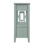 36 Table console en pin rustique, table d'entrée/arrière de canapé avec 4 tiroirs et 1 étagère de rangement