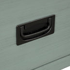 36 Table console en pin rustique, table d'entrée/arrière de canapé avec 4 tiroirs et 1 étagère de rangement