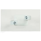 Table basse contemporaine Cres 50 pouces avec plateau en verre par