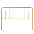 Tête de lit en métal doré Shaffer Classic Queen Size
