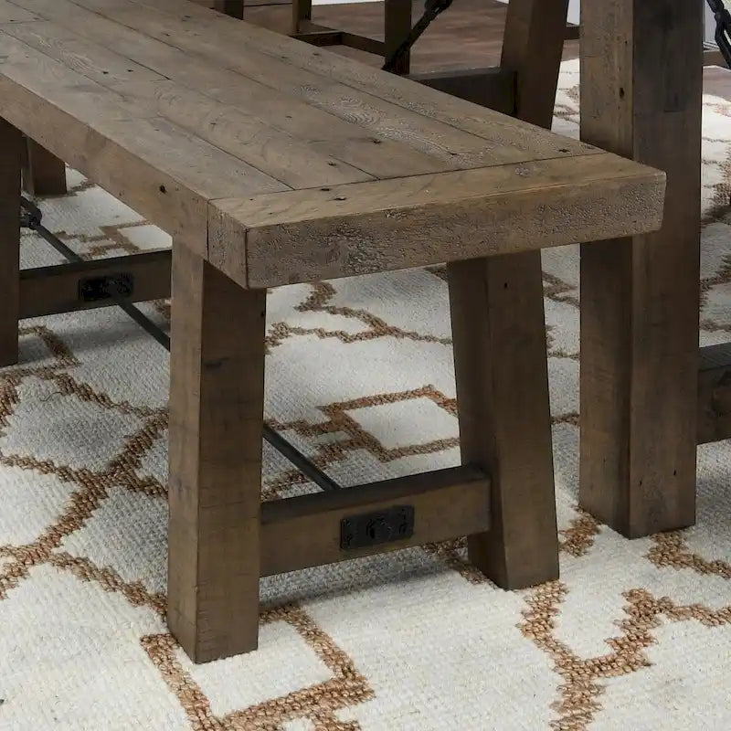 Banc Pallero en pin recyclé de 72 po