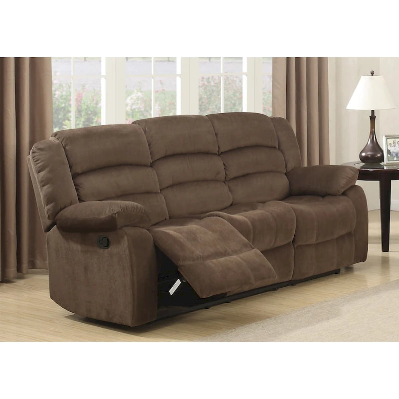 Ensemble de salon inclinable brun 3 pièces Shademill