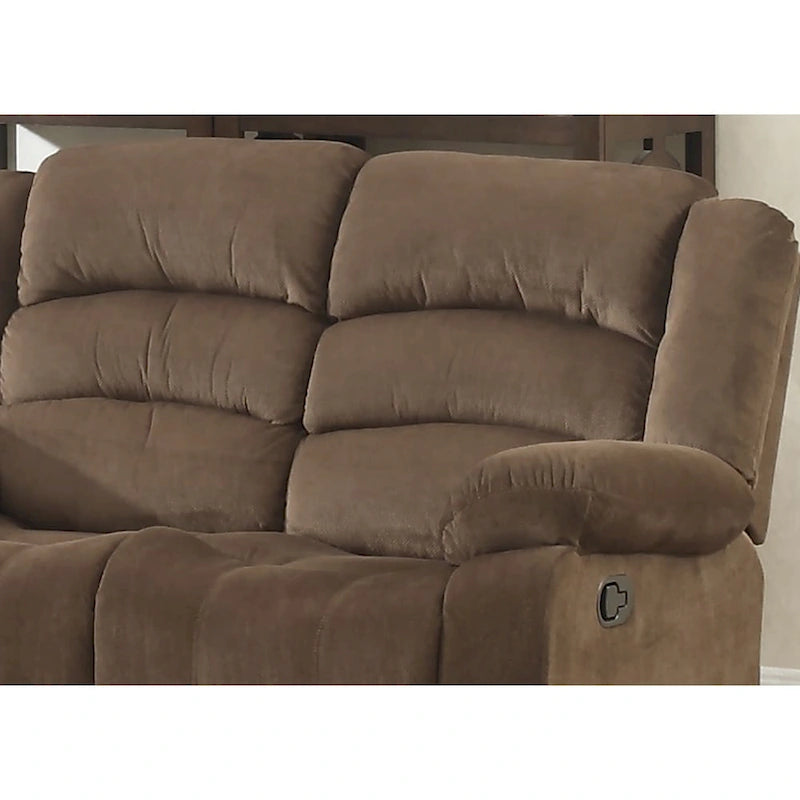 Ensemble de salon inclinable brun 3 pièces Shademill
