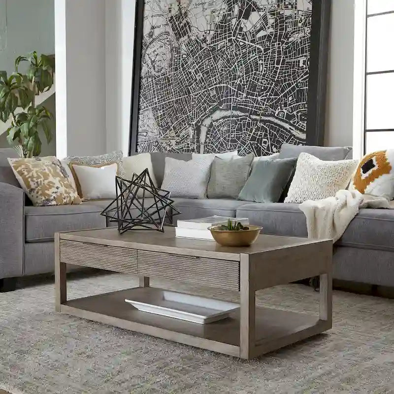 Bartlett Field Dusty Taupe Cocktail Table