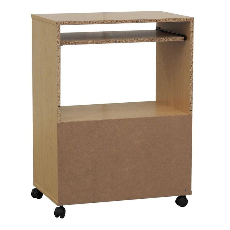 Chariot de cuisine micro-ondes à 2 portes (blanc)