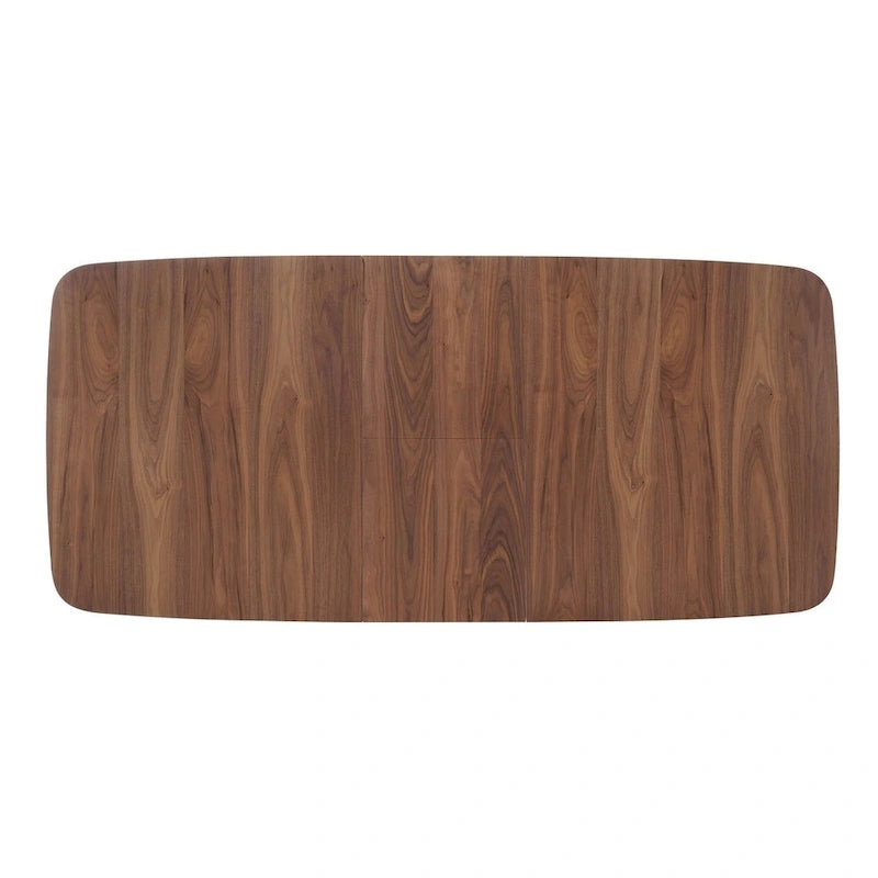 Table à manger rectangulaire en noyer naturel