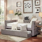 Lit de repos capitonné Knightsbridge Twin Tufted Nailhead par iNSPIRE Q Artisan