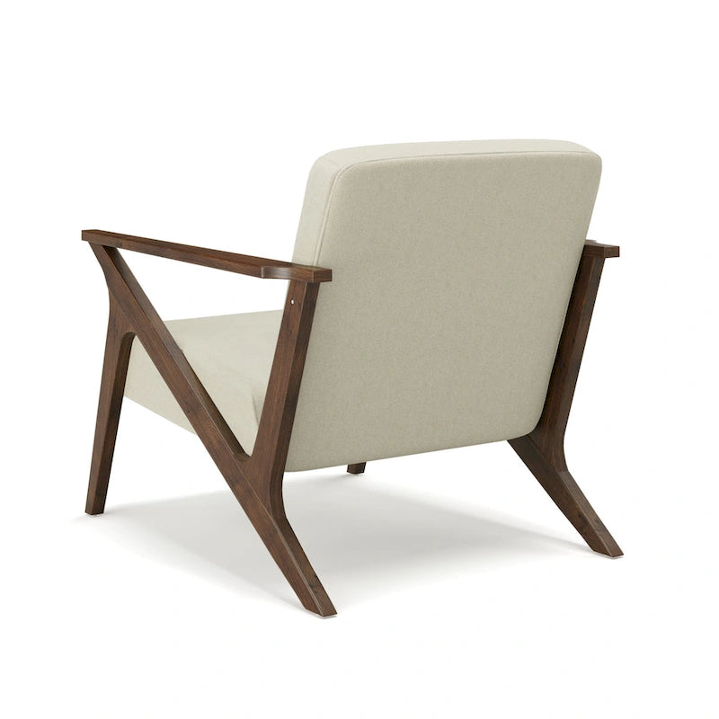 Fauteuil d'appoint rembourré Grove MCM en bois
