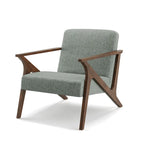 Fauteuil d'appoint rembourré Grove MCM en bois