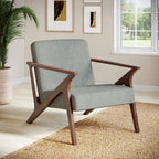 Fauteuil d'appoint rembourré Grove MCM en bois