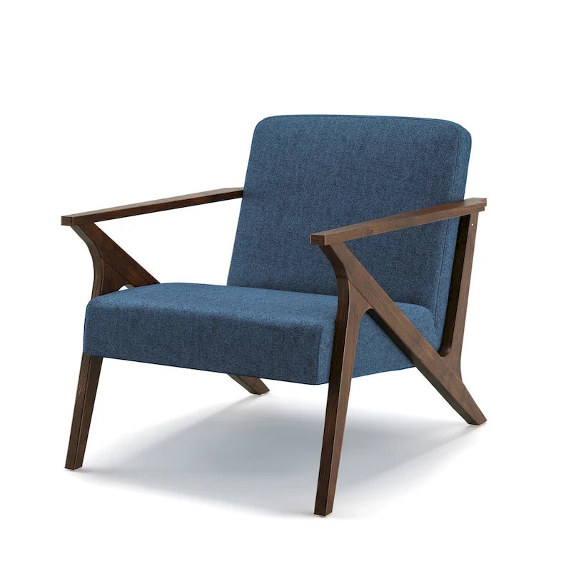 Fauteuil d'appoint rembourré Grove MCM en bois