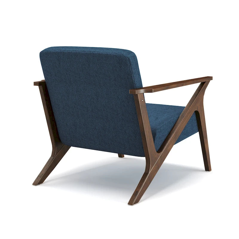 Fauteuil d'appoint rembourré Grove MCM en bois