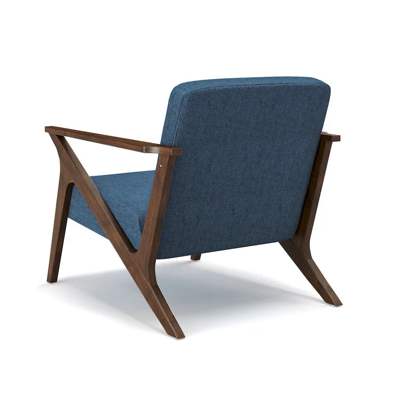 Fauteuil d'appoint rembourré Grove MCM en bois