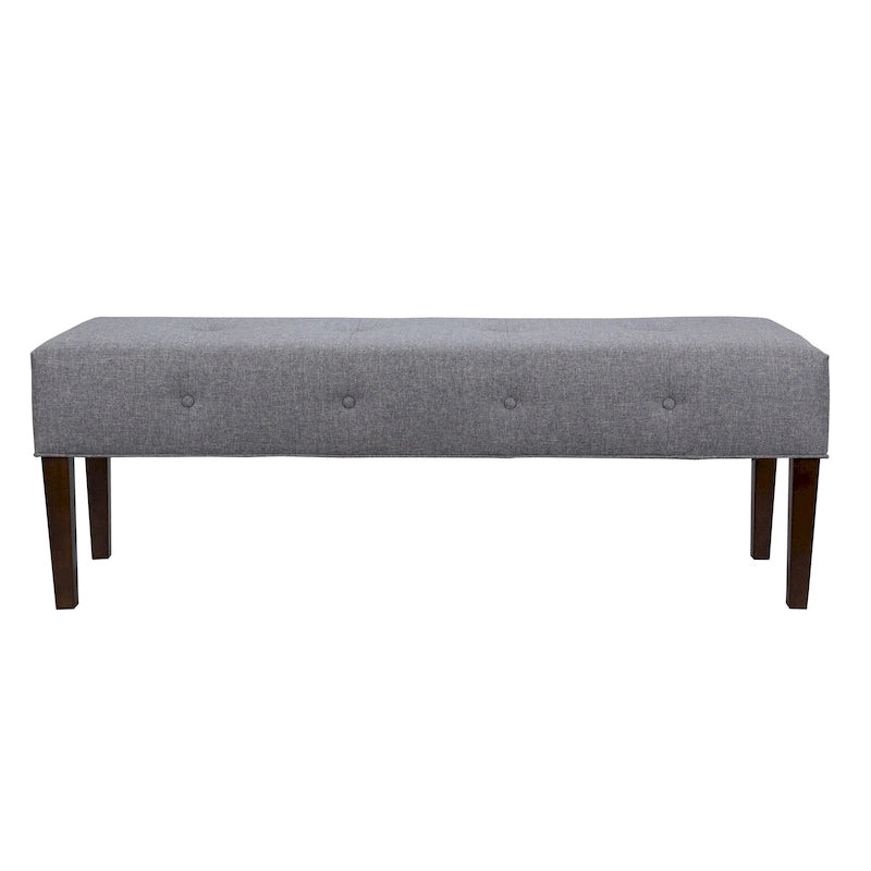 Banc d'intérieur rembourré touffeté Lauren Transitional pour salon