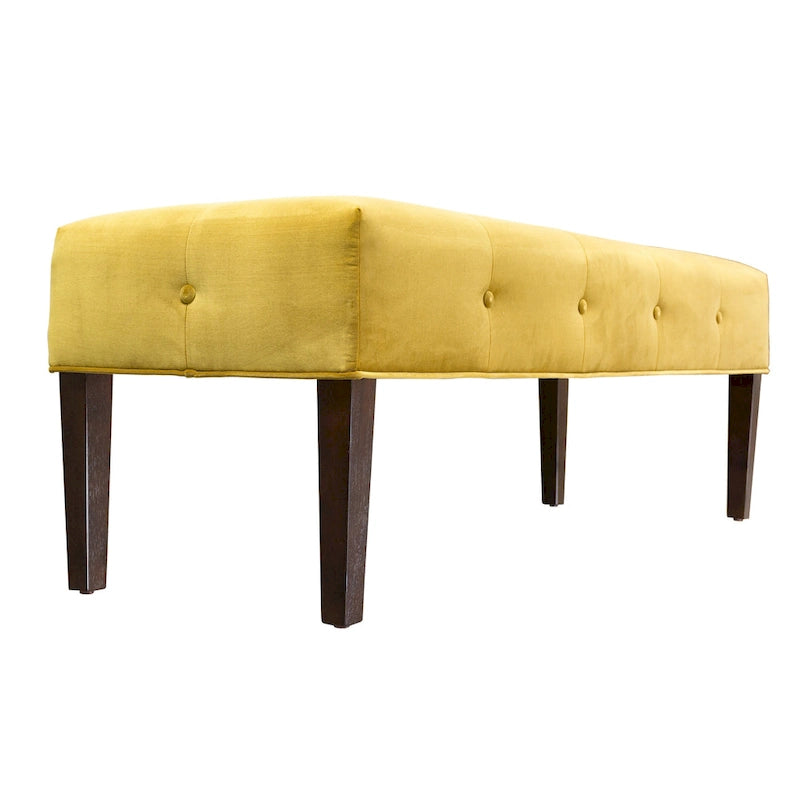 Banc d'intérieur rembourré touffeté Lauren Transitional pour salon