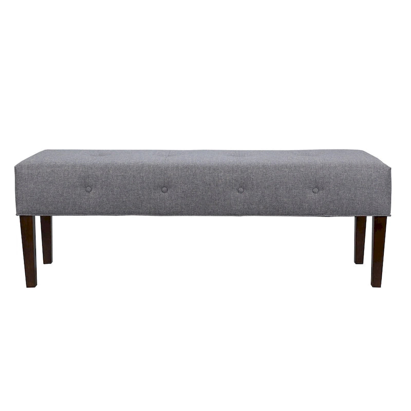 Banc d'intérieur rembourré touffeté Lauren Transitional pour salon