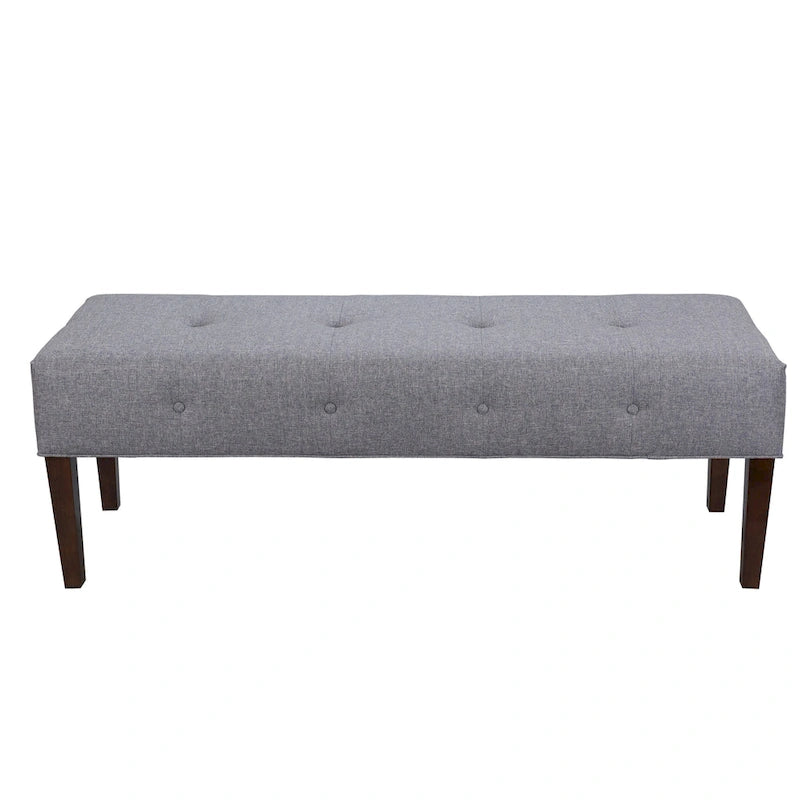 Banc d'intérieur rembourré touffeté Lauren Transitional pour salon